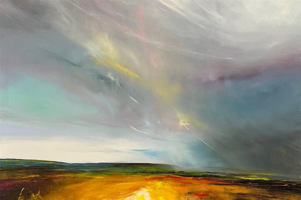 Joanna Taylor - 'Golden Grounds' - Framed Original Artwork