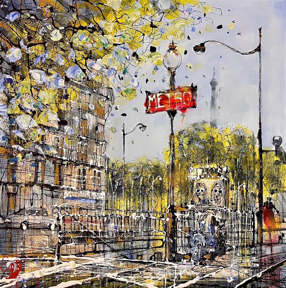 Nigel Cooke - 'Fast Way To Paris'  - Framed Original Artwork