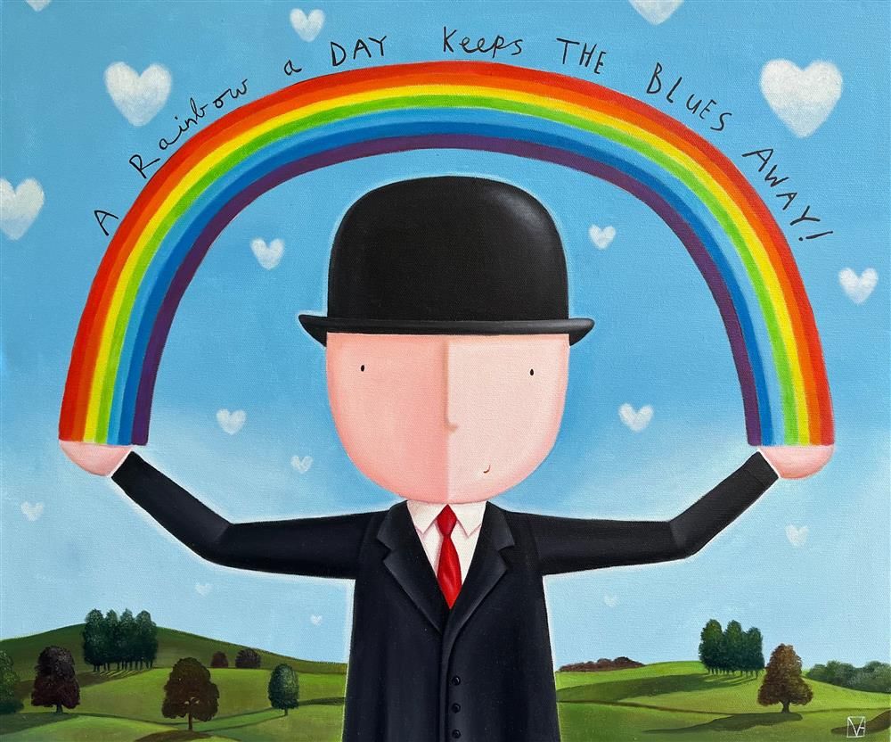 Michael Abrams - 'A Rainbow Day' - Framed Original Art