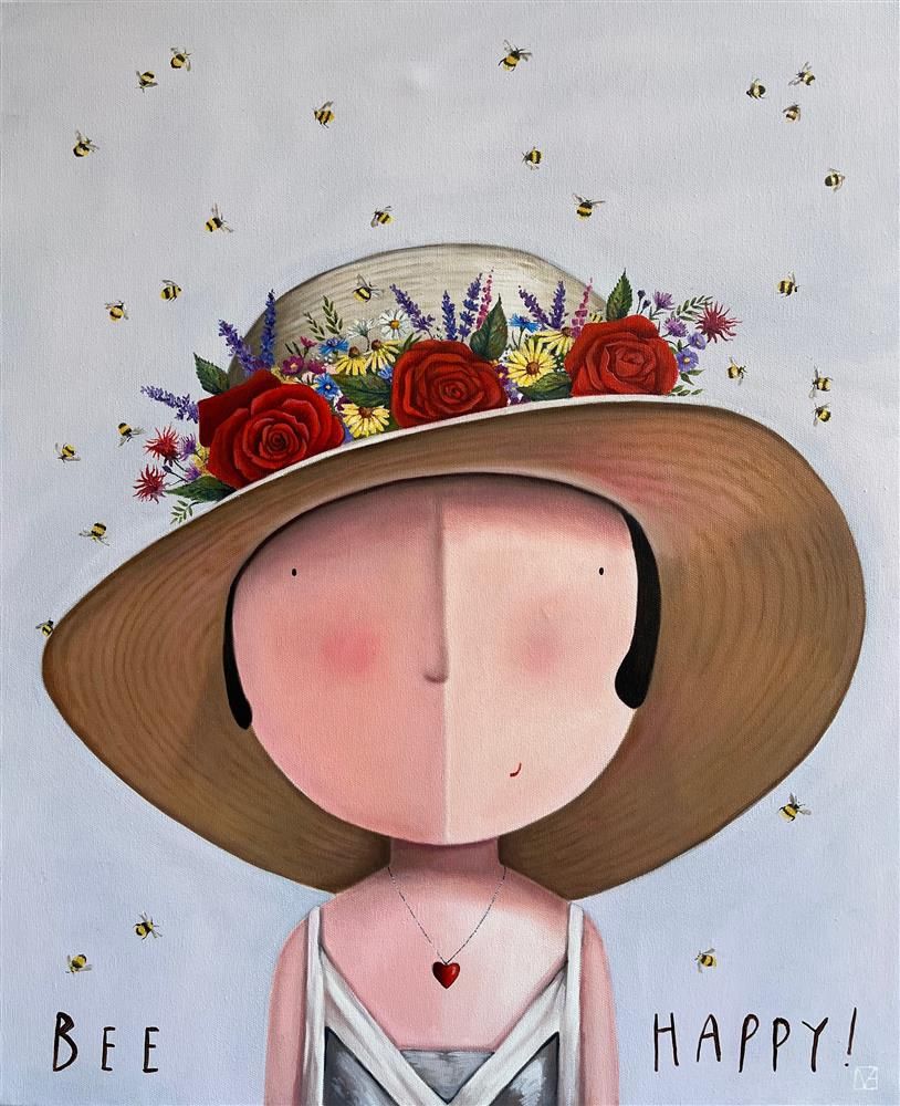 Michael Abrams - 'Be Happy' - Framed Original Art