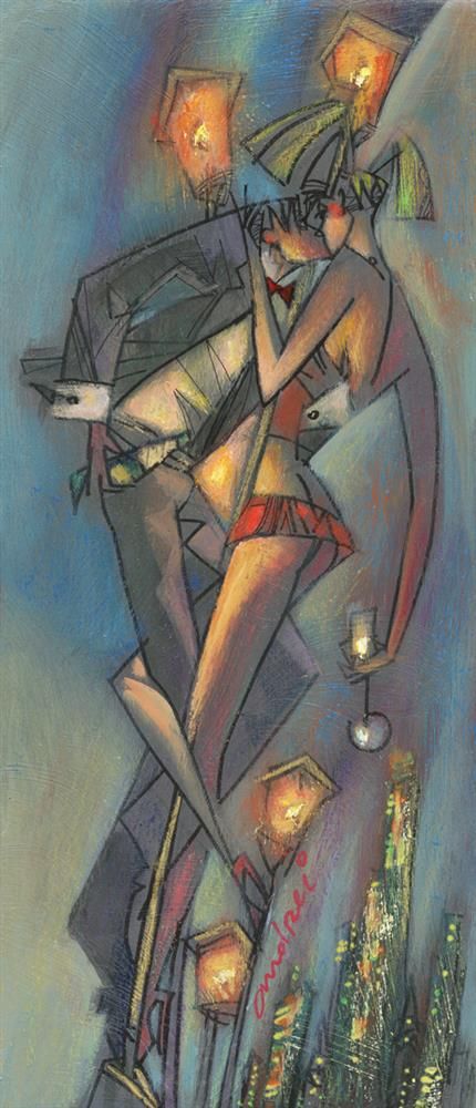 Andrei Protsouk - 'Lampadaire Amour' - Framed Limited Edition Art