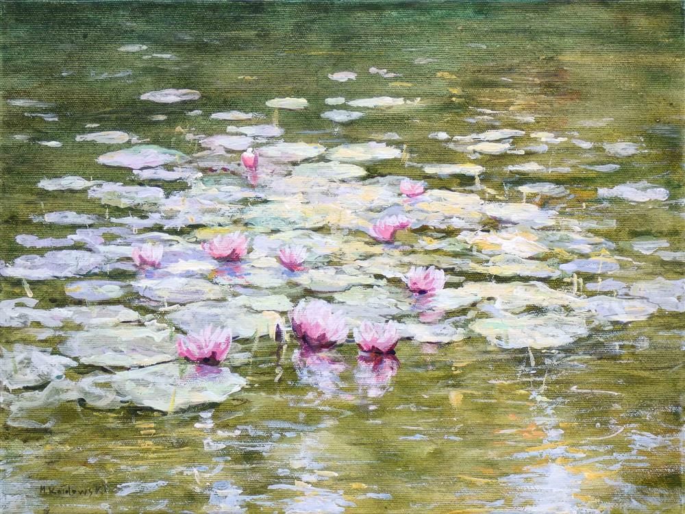 Mariusz Kaldowski - 'Bright Lilies' - Framed Original Art