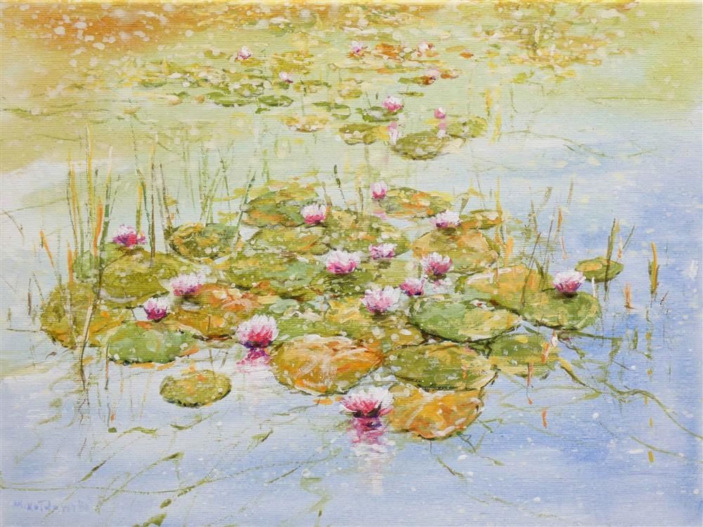 Mariusz Kaldowski - 'Pastel Pond' - Framed Original Art