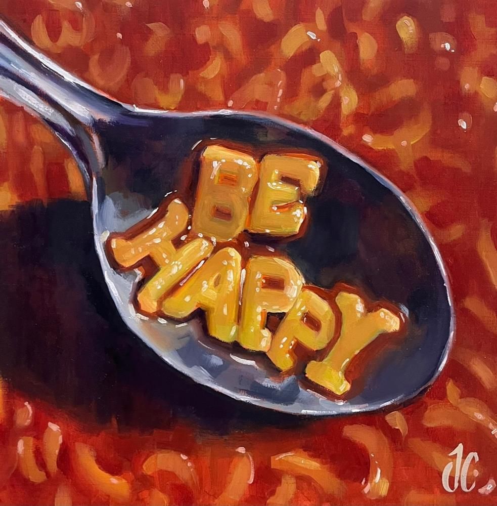 Joss Clapson - 'Be Happy' - Framed Original Art