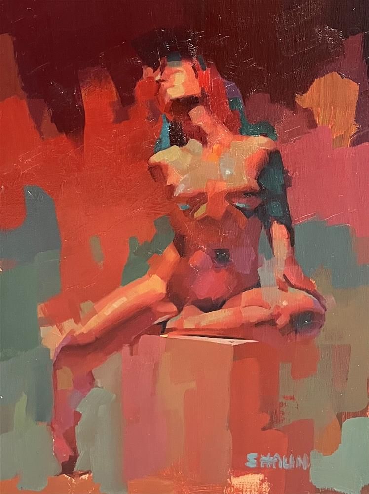 Shaun Othen - 'Seated Nude LXXVIII' - Framed Original Art