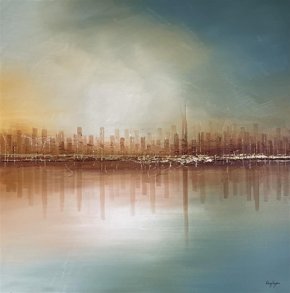Daisy Clayton -  'Manhattan Glow' - Framed Original Artwork