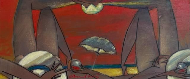 Andrei Protsouk - 'Great Gig In The Sky' - Framed Original Art