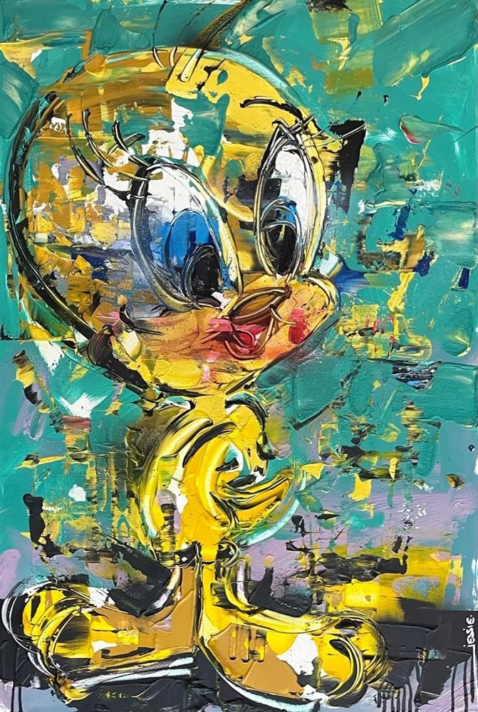 Jessie Foakes - 'Lets All Tweet'  Framed Original Artwork