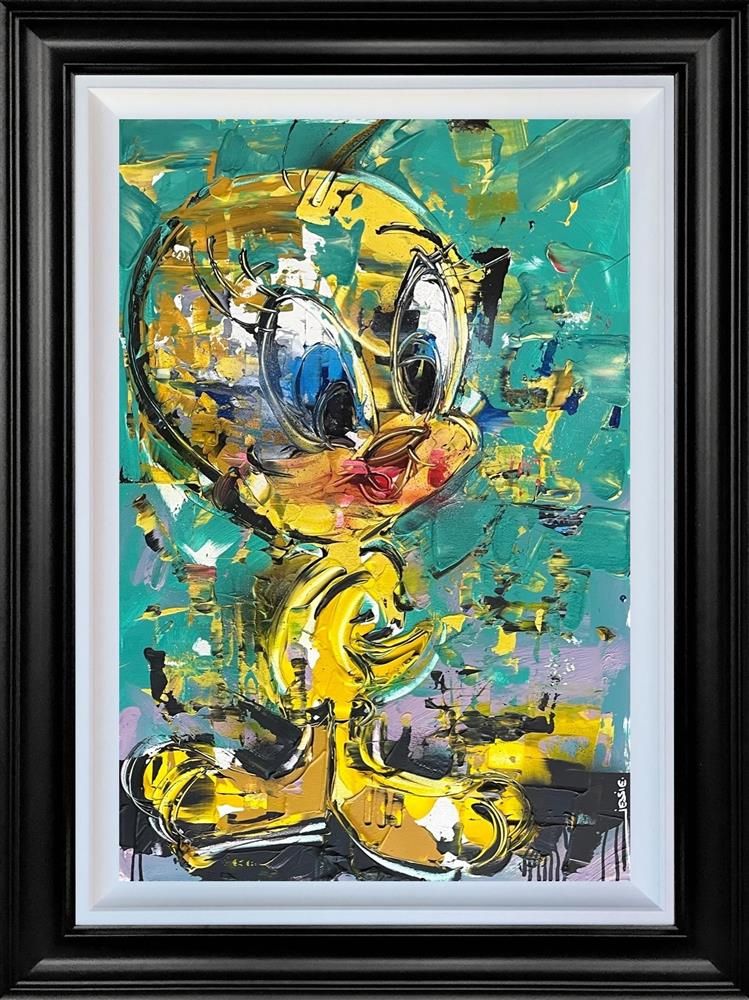Jessie Foakes - 'Lets All Tweet'  Framed Original Artwork