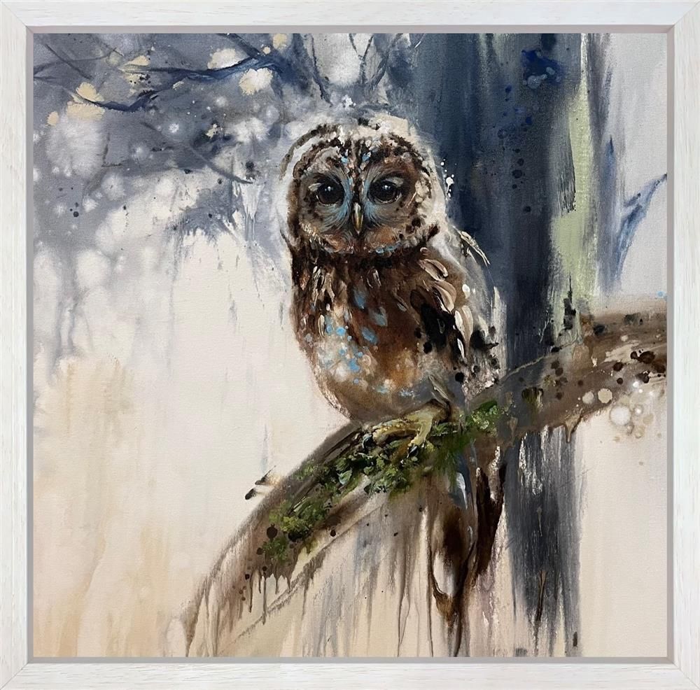 Anna Cher - 'Mr Owl' - Framed Original Artwork
