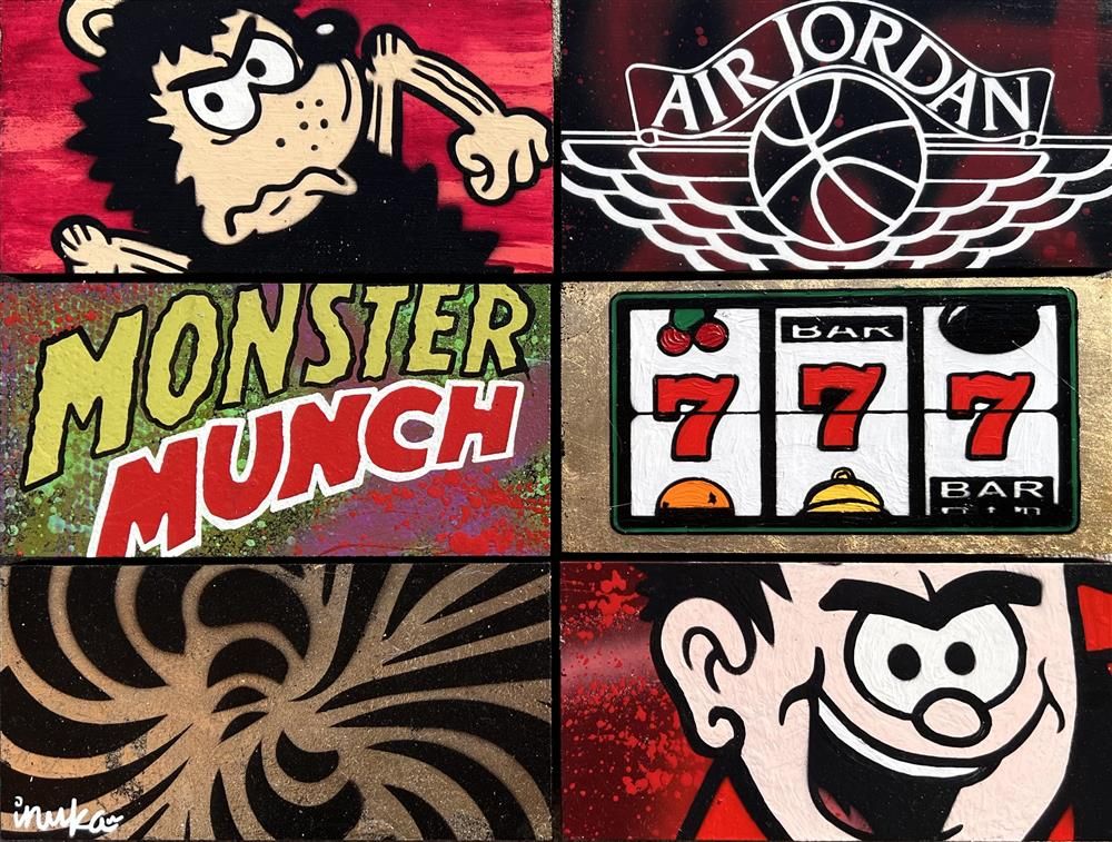 Inuka - 'Odd Block XXV' - Framed Original Art