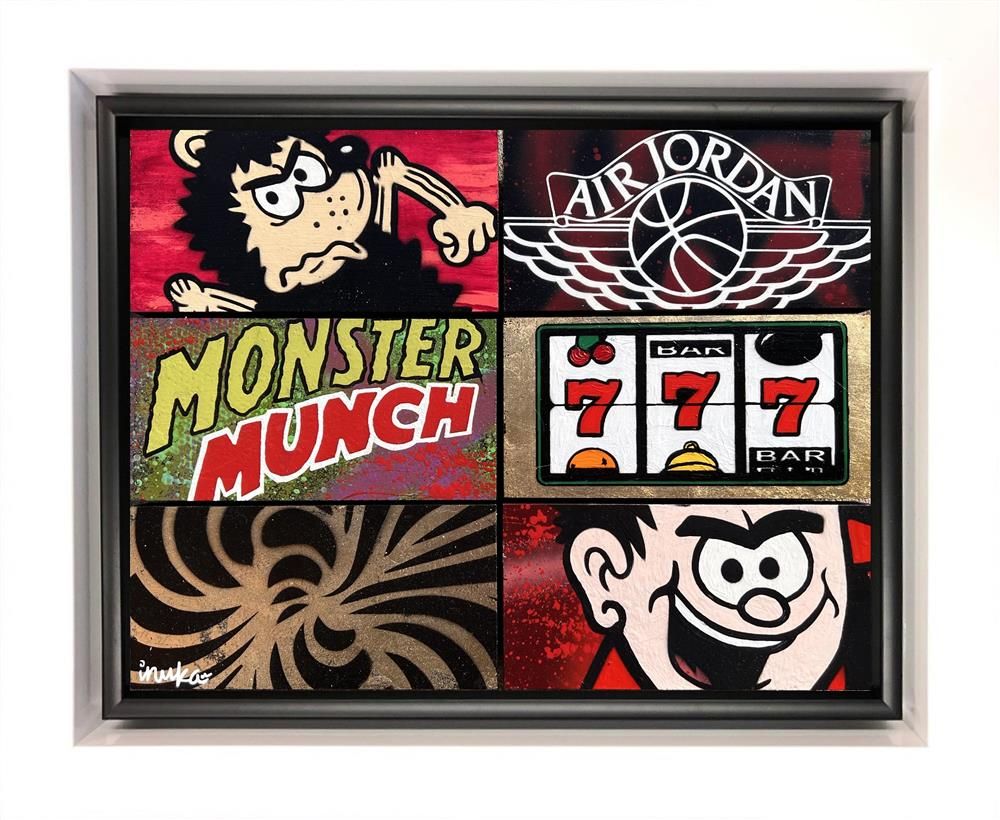 Inuka - 'Odd Block XXV' - Framed Original Art