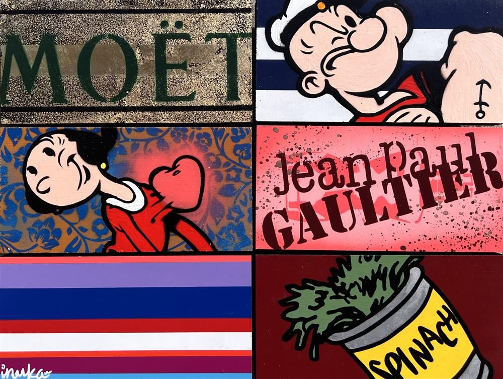 Inuka - 'Odd Block XXVI' - Framed Original Art