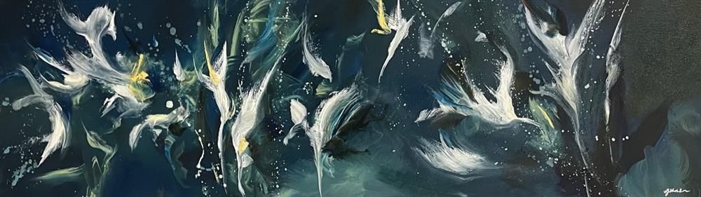 Alison Johnson - 'Deep Into The Ocean' - Framed Original Art