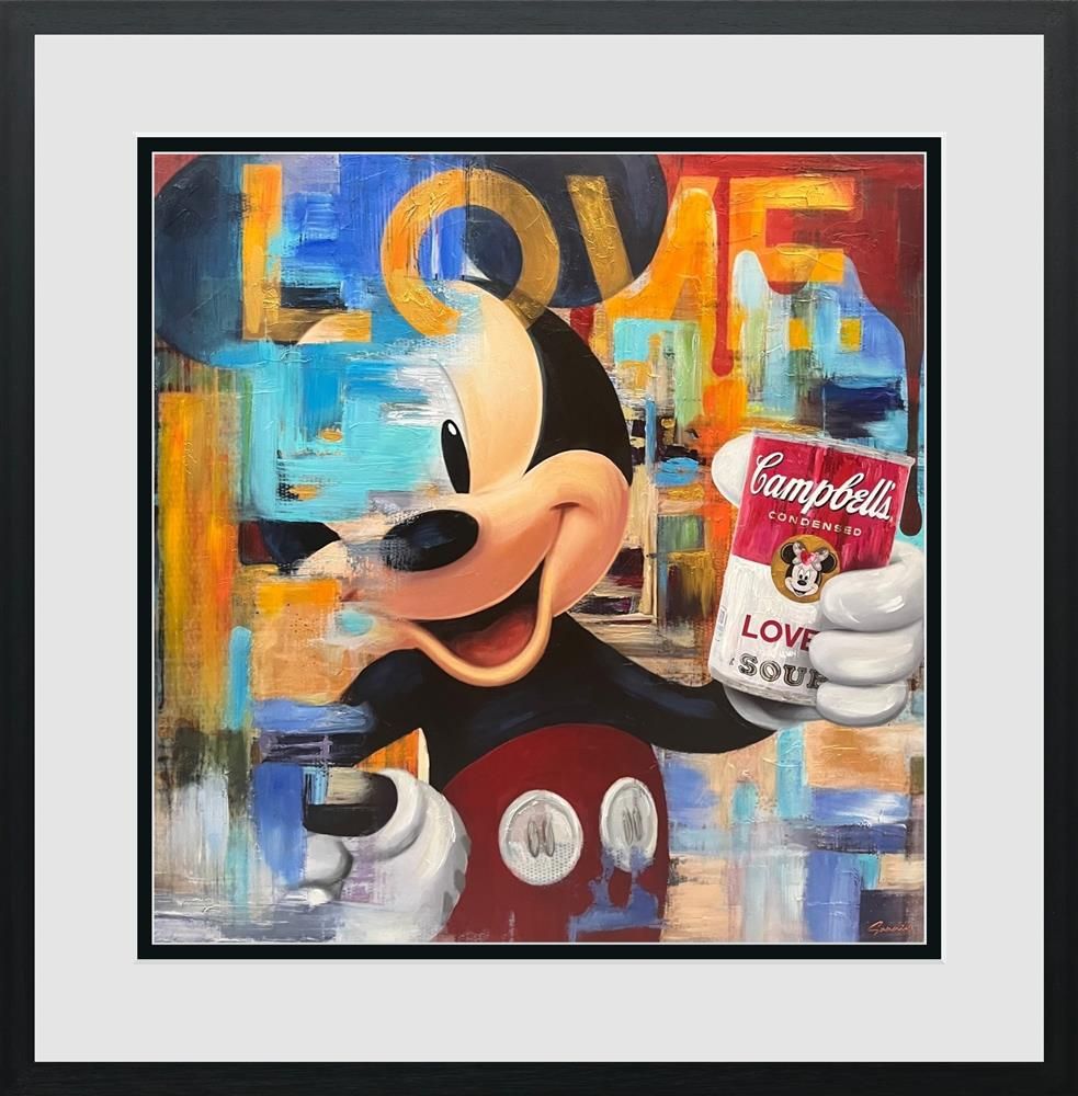 Sannib - 'Mickey Loves Soup' - Framed Limited Edition