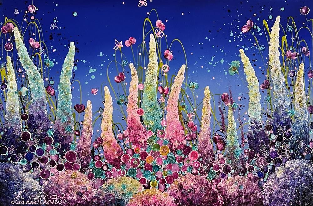 Leanne Christie - 'Pretty Little Petals' - Framed Original Artwork