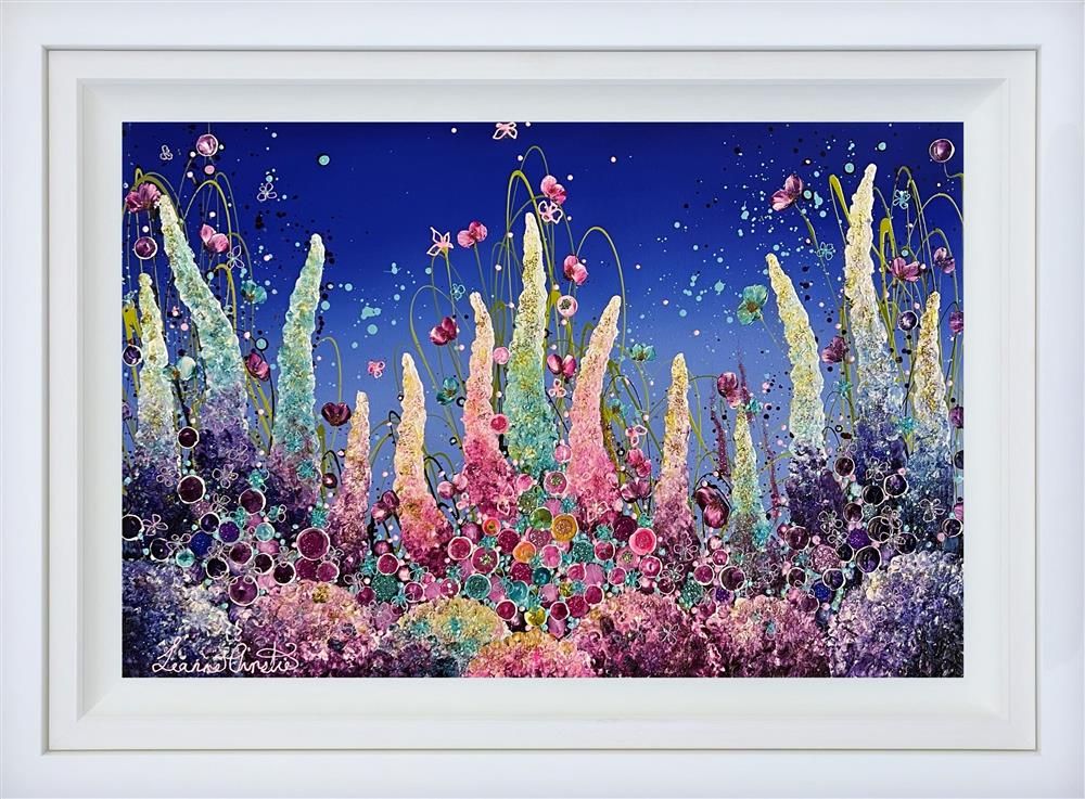 Leanne Christie - 'Pretty Little Petals' - Framed Original Artwork