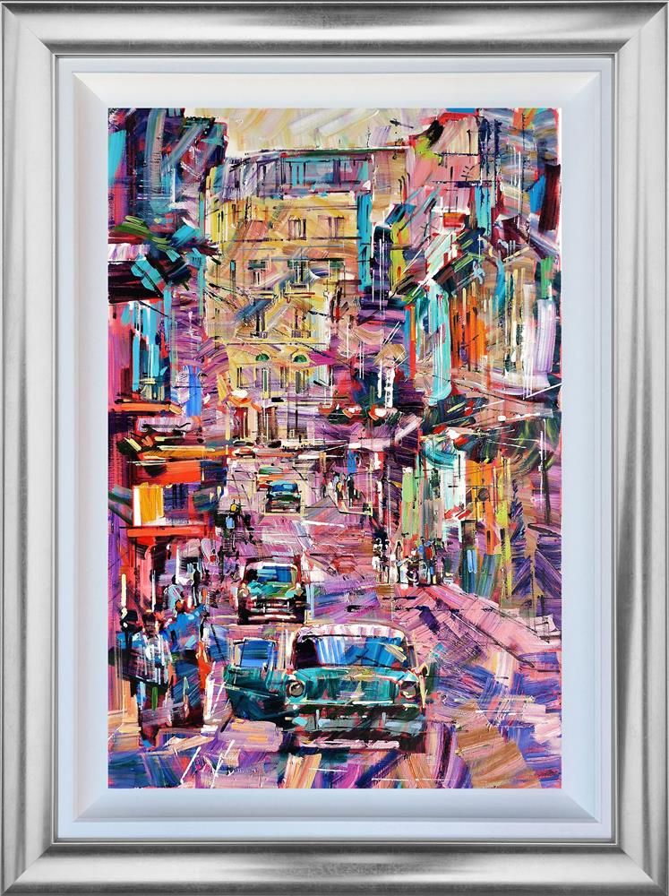 Colin Brown - 'Havana Street Life' - Framed Original Art