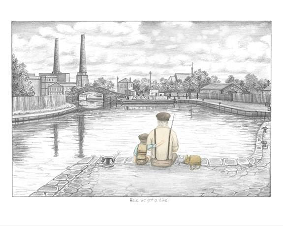 Leigh Lambert - 'Have We Got A Bite' - Sketch' - Framed Limited Edition