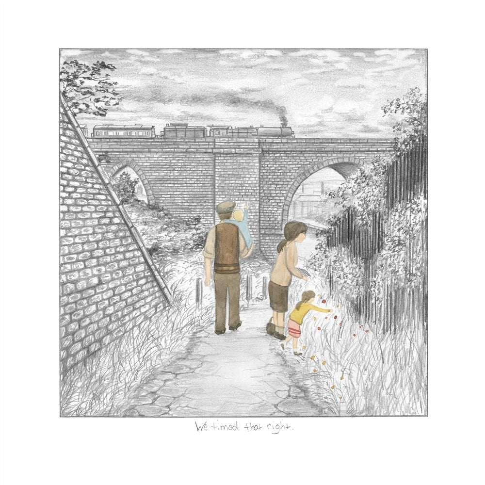 Leigh Lambert - 'We Timed That Right' - Sketch' - Framed Limited Edition