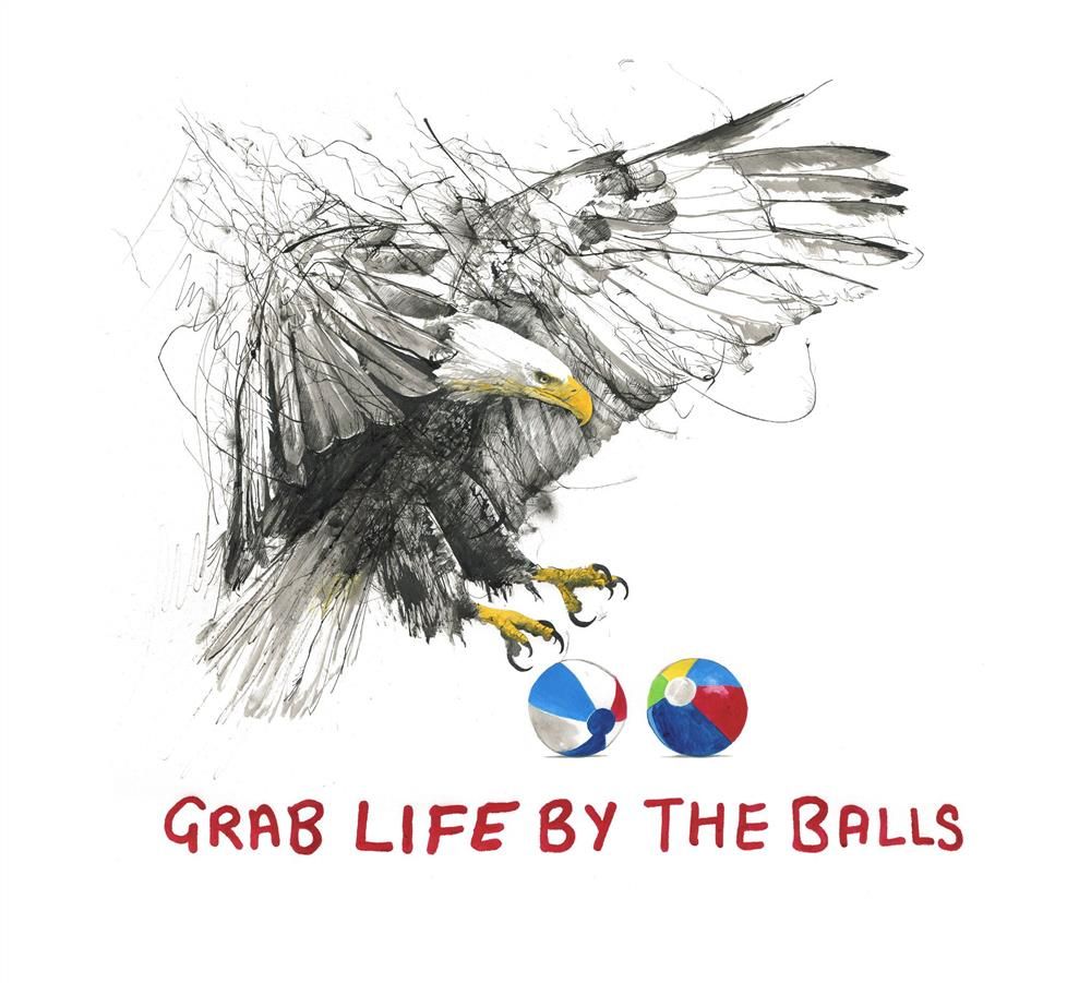 Scott Tetlow - 'Grab Life By The Balls' - Framed Original Art