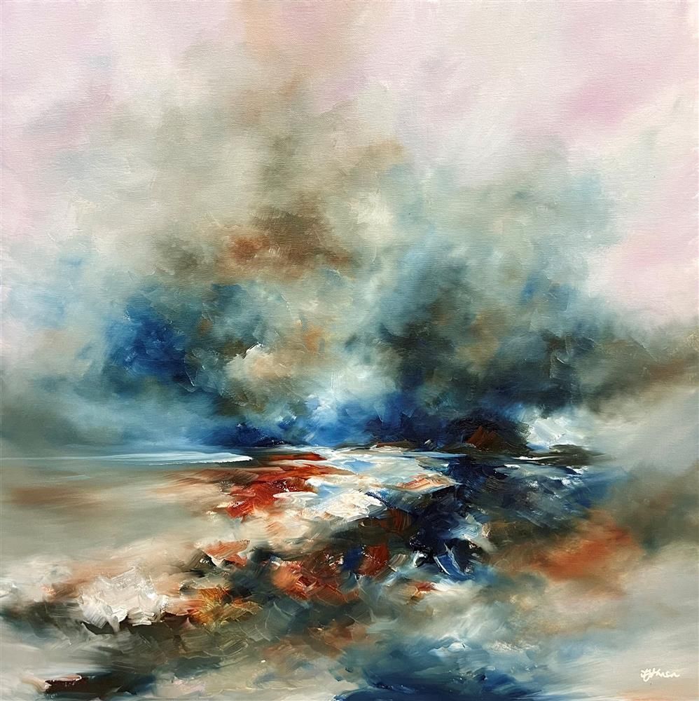 Alison Johnson - 'Breezy Blue' - Framed Original Art
