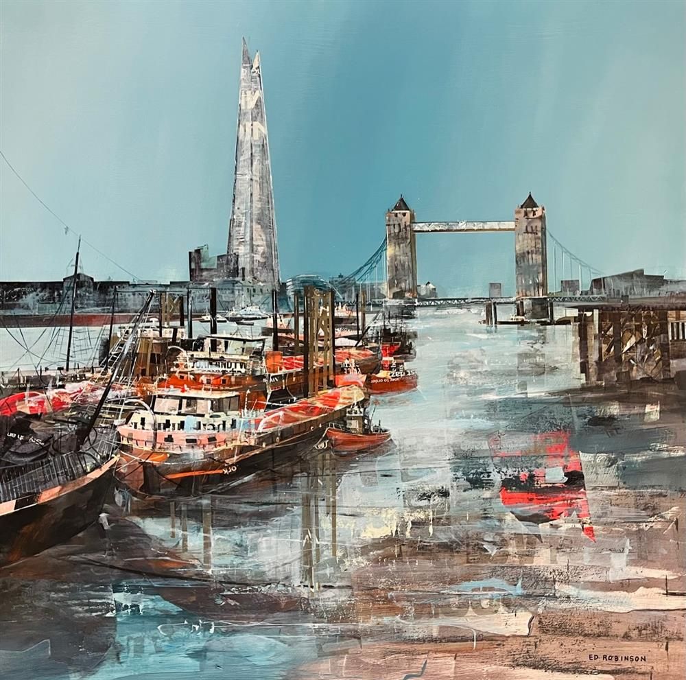 Ed Robinson - 'Thames Barges'  - Original Artwork for sale