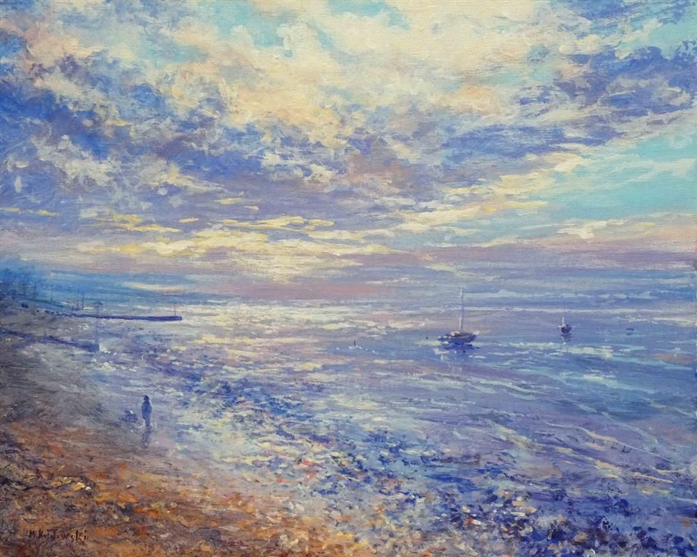 Mariusz Kaldowski - 'Early Morning At Low Tide' - Framed Original Art