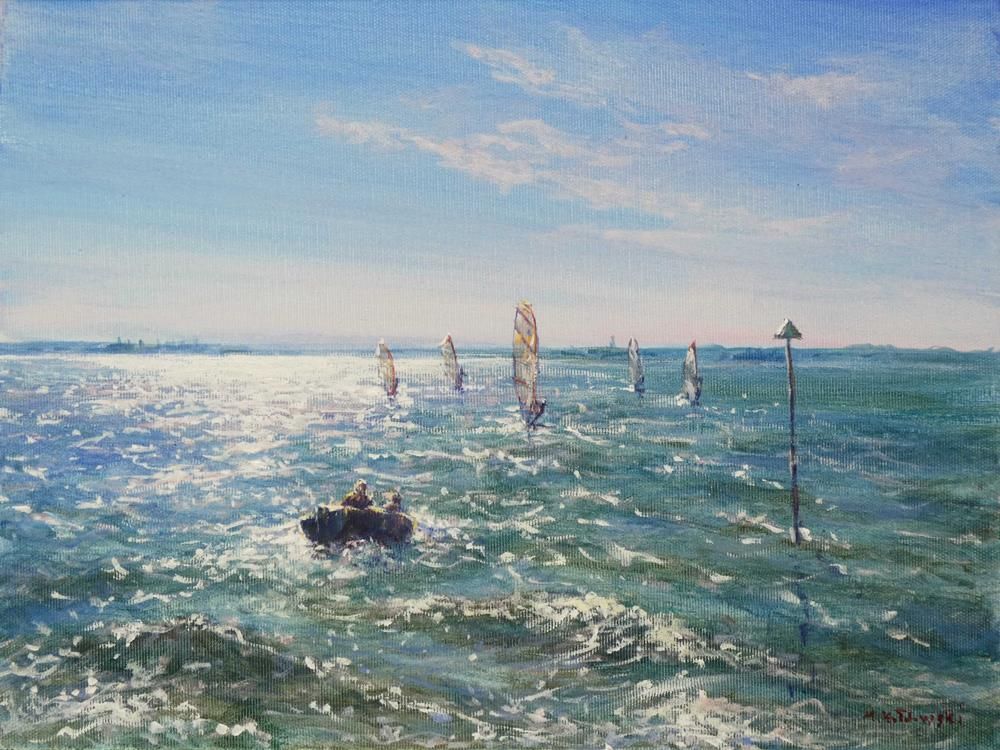 Mariusz Kaldowski - 'Fun Games' - Framed Original Art