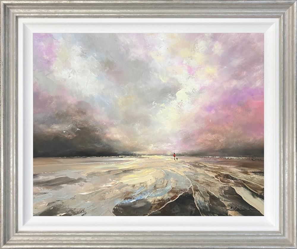 Ewa Czarniecka - 'Violet Sunsets' - Framed Original Art