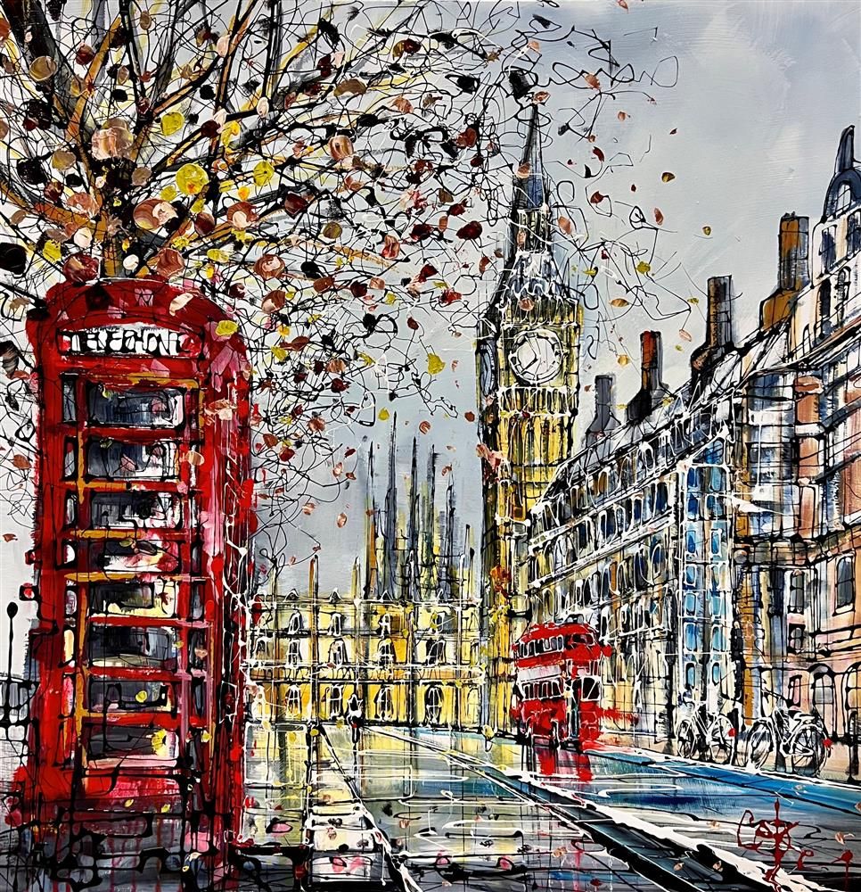 Nigel Cooke - 'Red Magic'  - Framed Original Artwork