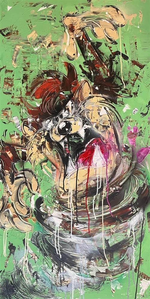 Jessie Foakes - 'Taz'  Framed Original Artwork