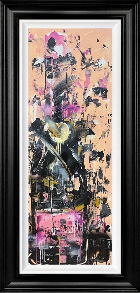 Jessie Foakes - 'Champagne Please'  Framed Original Artwork