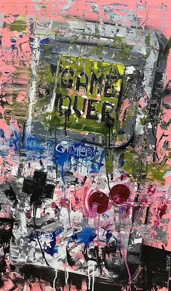 Jessie Foakes - 'Game Over'  Framed Original Artwork