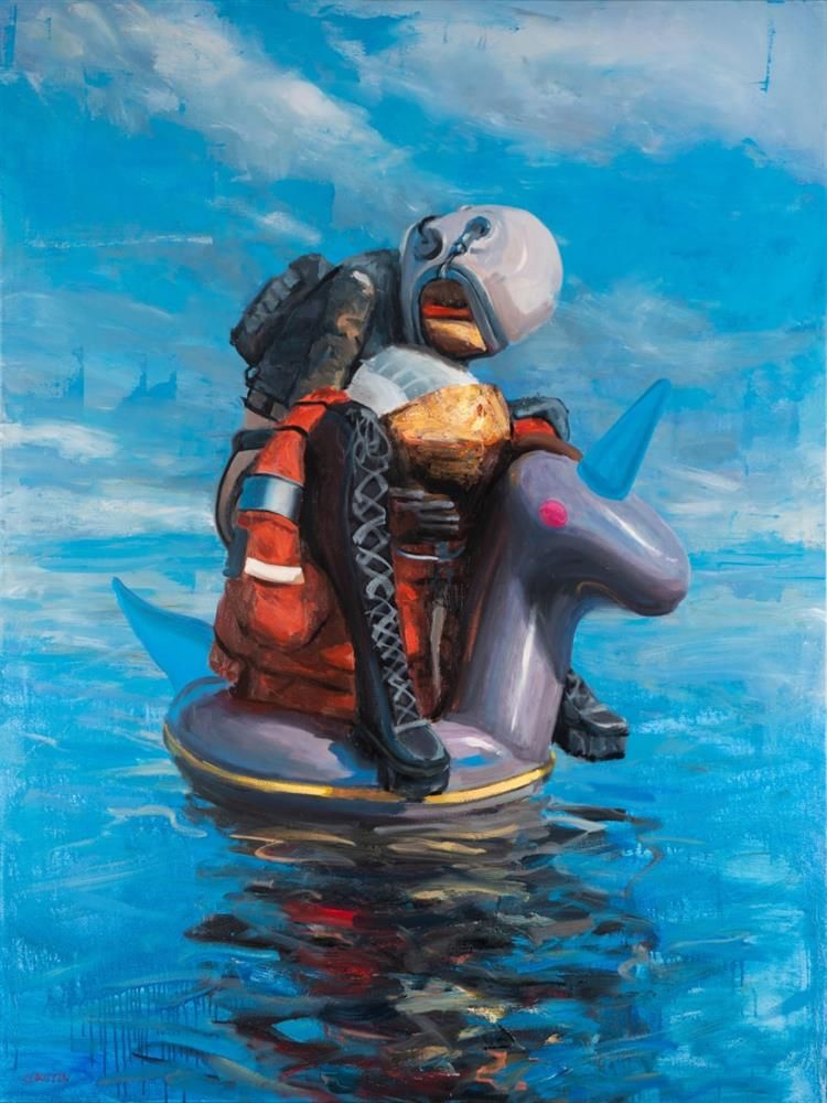 Andreas Claussen - 'I Carry You' - Framed Original Art