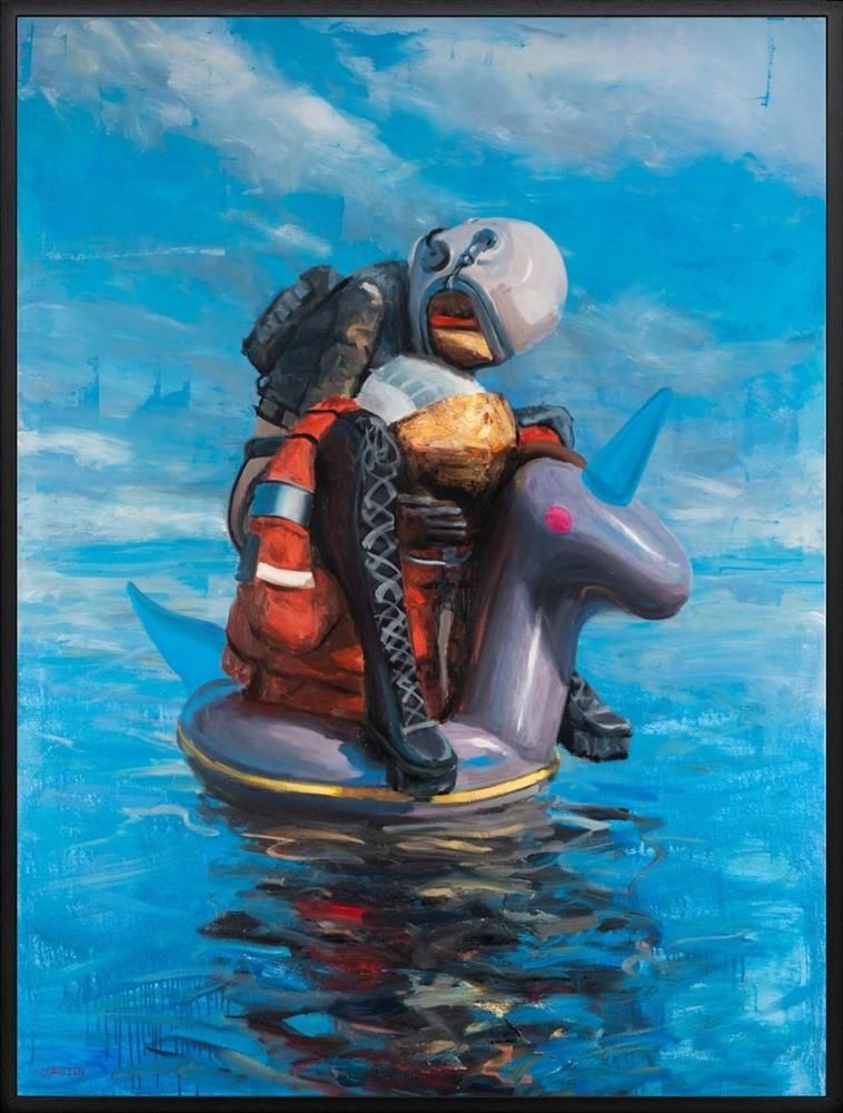 Andreas Claussen - 'I Carry You' - Framed Original Art