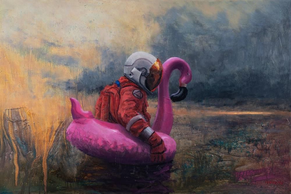 Andreas Claussen - 'I Will Make It To The Light' - Framed Original Art