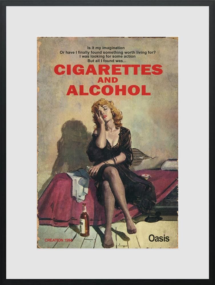 Linda Charles - 'Cigarettes And Alcohol' - Framed Limited Edition