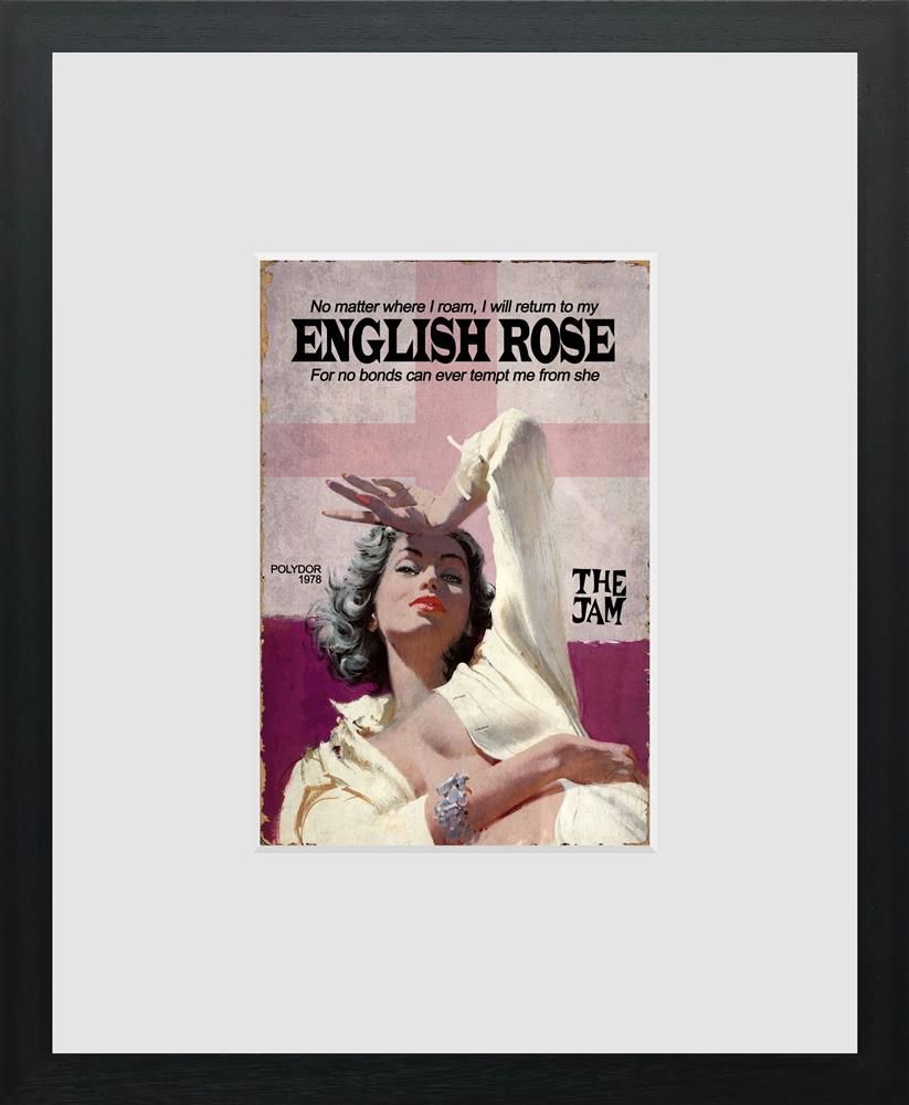 Linda Charles - 'English Rose -Miniature' - Framed Limited Edition