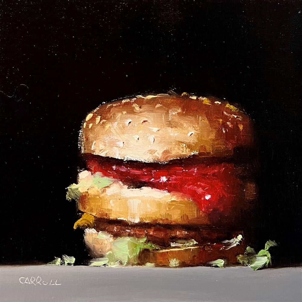 Neil Carroll - 'Burger' - Framed Original Painting