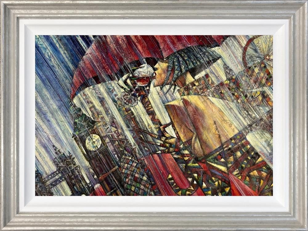 Andrei Protsouk - 'Red Sun Wine' - Framed Original Art