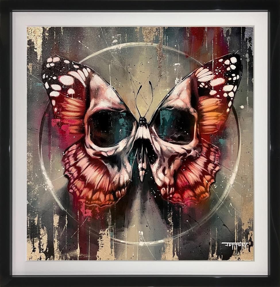 Ben Jeffery - 'Reborn Magenta And Teal' - Framed Original Art