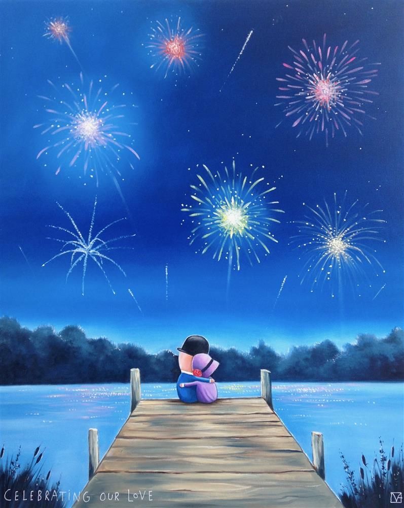 Michael Abrams - ' Celebrating Our Love' - Framed Limited Edition Canvas