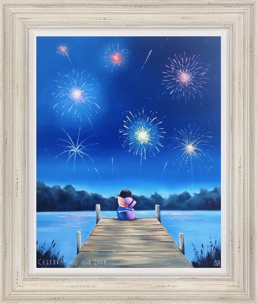 Michael Abrams - ' Celebrating Our Love' - Framed Limited Edition Canvas