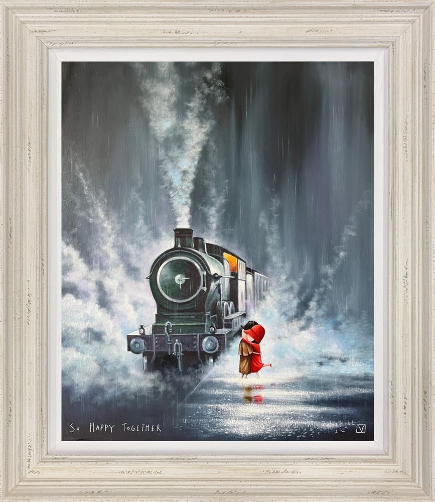 Michael Abrams - ' So Happy Together' - Framed Limited Edition Canvas