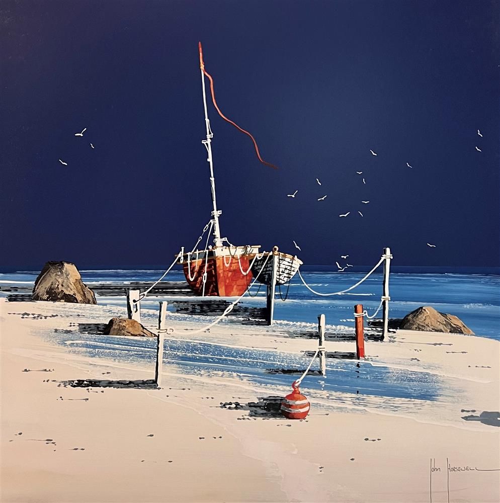 John Horsewell - 'Red Runner' - Framed Original Artwork