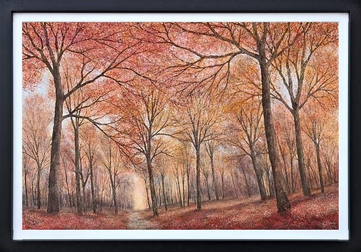 Chris Bourne - 'Autumn Leaves Start To Fall' - Framed Original Art