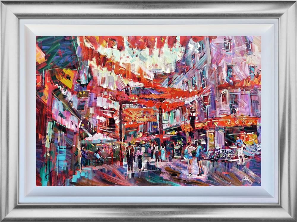 Colin Brown - 'China Town' - Framed Original Art