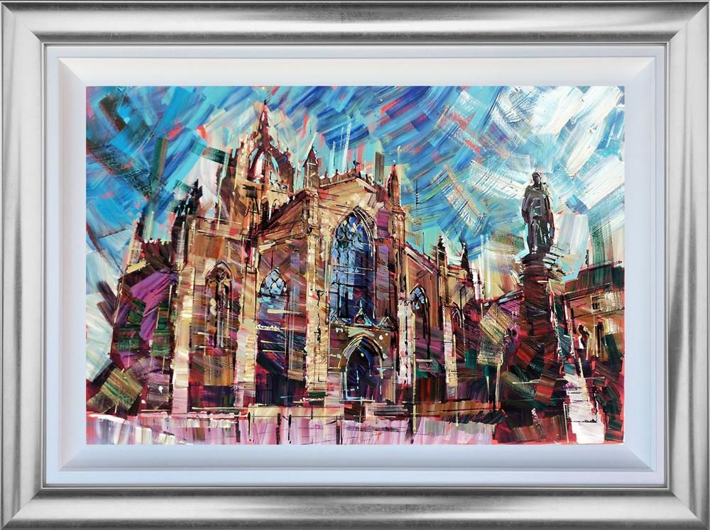 Colin Brown - 'Gothic City' - Framed Original Art