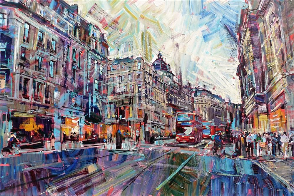 Colin Brown - 'Regent Street' - Framed Original Art